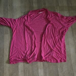 Women's Pink Open-Front Top